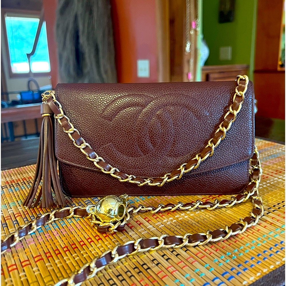 ✅SOLD✅CHANEL 🧡 TIRED OF BLACK❓GORG IN COGNAC🧡Mint 🧡BIG SAVINGS💰💰 - Picture 1 of 17
